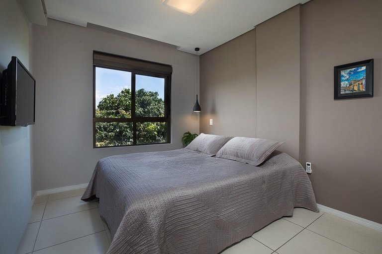 Cobertura com 2 quartos + jacuzzi no Campeche