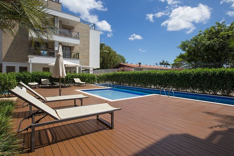 Cobertura com 2 quartos + jacuzzi no Campeche