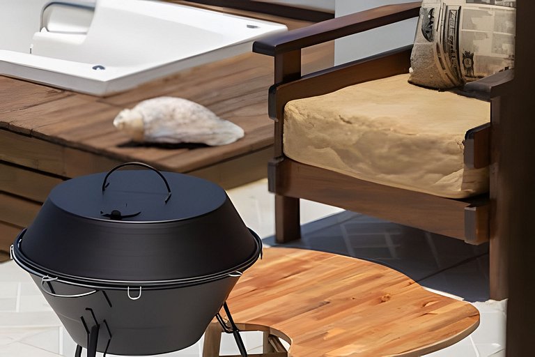 Casa praiana | Vista mar, hidro e pé na areia