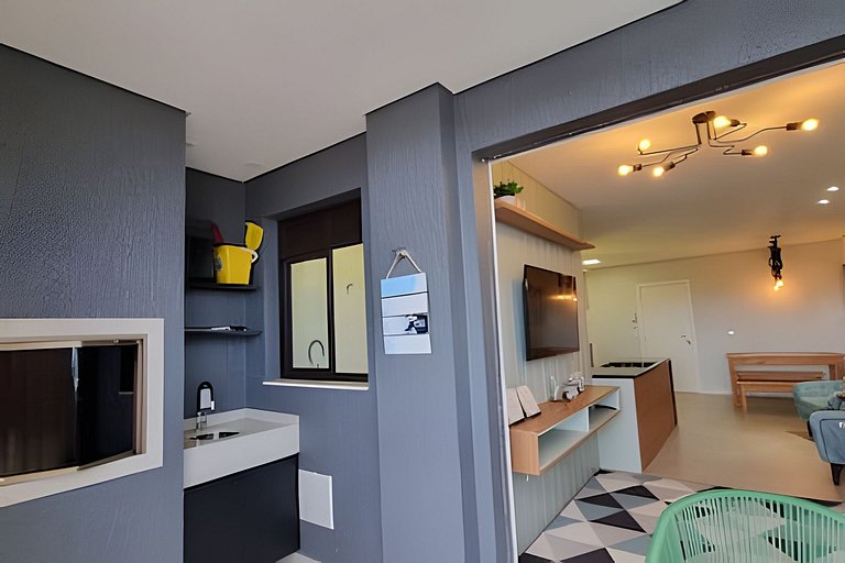 Apê com lazer completo em Governador Celso Ramos