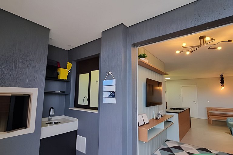 Apê com lazer completo em Governador Celso Ramos