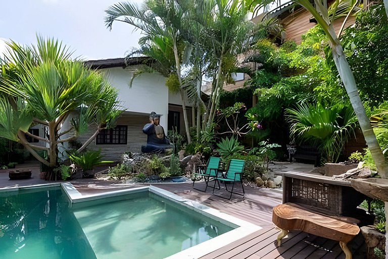 Casa Bali - piscina privativa e a 2min da praia