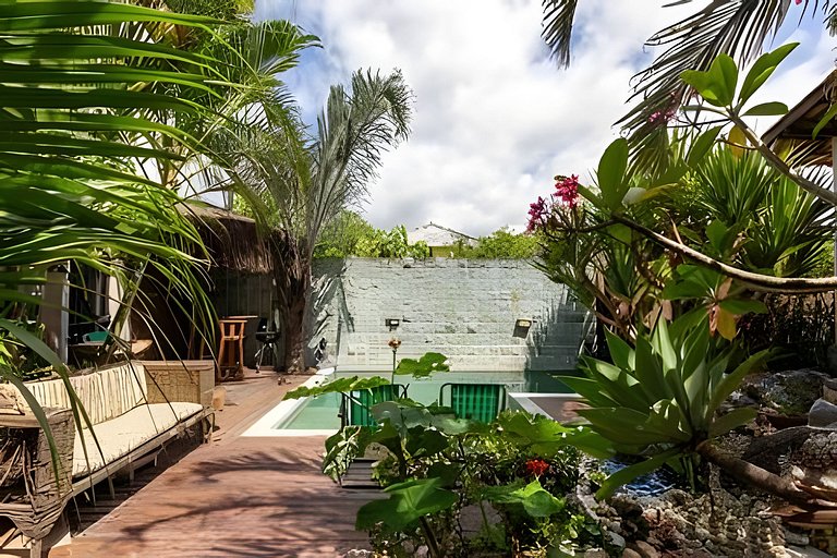 Casa Bali - piscina privativa e a 2min da praia