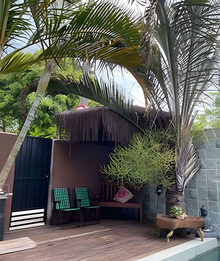 Casa Bali - piscina privativa e a 2min da praia