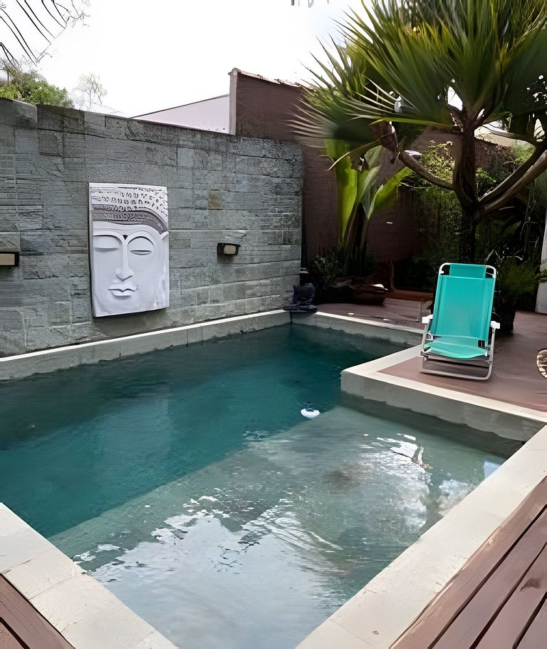 Casa Bali - piscina privativa e a 2min da praia