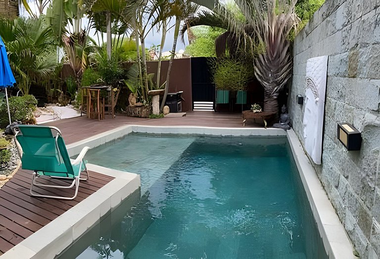 Casa Bali - piscina privativa e a 2min da praia